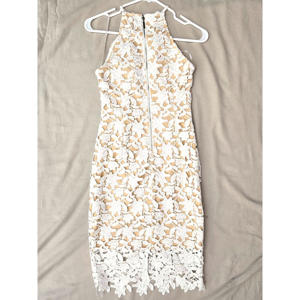 Guess, lace halter dress XS